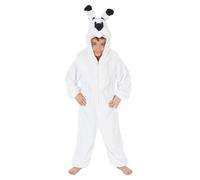 Chaks - Idefix children's costume, Asterix and Obelix dog, onesie with hood, fancy dress for carnival and comic con