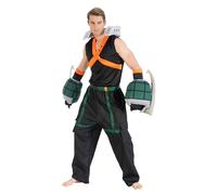 Chaks - Katsuki Bakugo Costume, Official My Hero Academia Outfit, 5-Piece Anime Set for Carnival & Comic Con (Large)
