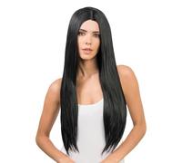 Chaks - Long hair wig 73 cm, straight with middle part, synthetic hair for cosplay, festival, carnival