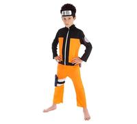 Chaks - Men's Naruto Costume, Official Naruto Outfit, 5-Piece Top, Trousers & Accessories, Carnival, Comic Con and Cosplay