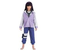 Chaks Naruto Hinata Uzumaki Costume for Children Size 128-152 Blue Purple Manga Costume Anime Cosplay Carnival (152)
