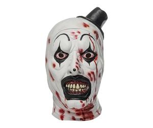 Chaks - Terrifier Art the Clown Mask, Halloween Costume Accessory, Latex Full Head Horror Mask for Carnival Cosplay