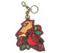 CHALA Bird Collection Women's Decorative Key Fob/Coin Purse Accessory, Multicolor, One Size, Cardinal Group