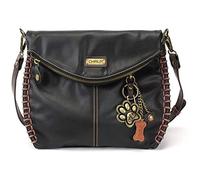 Chala Charming Crossbody Bag Shoulder Handbag With Flap Top and Zipper Black black Size: One Size