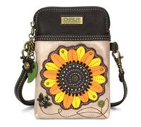CHALA Crossbody Cell Phone Purse-Women Canvas Multicolor Handbag with Adjustable Strap, Sunflower - Taupe, One Size, Modern