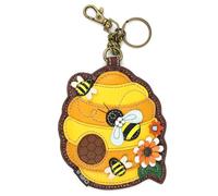 CHALA Garden Critter Collection Women's Decorative Key Fob/Coin Purse Accessory - Bee Hive