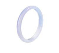 Chalcedony Jade Bracelet for Women Bangle, Fat round Bangle, Perfect for a Wife's Birthday Gift, Jade Bangle Bracelet for Women, Good Luck Gifts (Purple 1012mm 50mm)