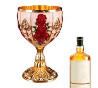 Chalice Cup | 30ml Vintage Zinc Alloy Wine Glasses | Wine Cabinet Ornaments, Small Wine Cup for Beer Cocktail Whiskey, Retro Ornaments