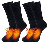 Chalier Cozy 80% Merino Wool Socks 2 Pairs Men's Thermal Athletic Socks Thick Warm Winter Socks Recreation Outdoor Walking Hiking Trekking Climbing Socks