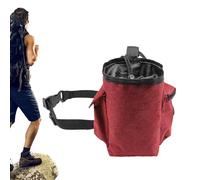 Chalk Bag Bucket Drawstring Closure Zippered Pockets