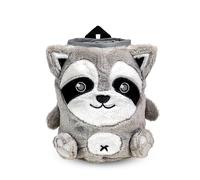 Chalk Bag for Rock Climbing - Cute Racoon Chalk Bag for Bouldering, Gym, Indoor & Outdoor Climbing with Adjustable Belt, Brush Holder & Carabiner