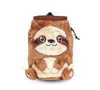 Chalk Bag for Rock Climbing - Cute Sloth Chalk Bag for Bouldering, Gym, Indoor & Outdoor Climbing with Adjustable Belt, Brush Holder & Carabiner