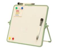 Chalk Board Outdoor Chalkboard Chalkboards Small Magnetic Whiteboard White Board Dry Wipe White Boards Pen Erasers Magnets Erasable Wall-Mountable Desktop with Stand (Green,28x28 cm)