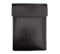 Chalk Factory - Crocodile Print Leather Case for Acer One 14 Z1402-32BJ UN.G80SI.003/013 Core i3 #OR (Black)