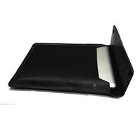 Chalk Factory Genuine Leather Sleeve/ Slipcase for Asus A555LA-XX2384D 15.6-inch Laptop #OR (BLACK), black
