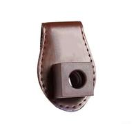 Chalk Holder for Pool Cues with Magnetic Front Panel and Leather Wrap for Reliable On-the-Go Chalk Organization (Brown)