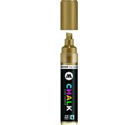 Chalk marker # 002 metallic gold Molotow R.E.M. technology 4-8 mm chisel tip