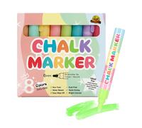 Chalk Markers for Glass - Pack of 8 Erasable Whiteboard Writing Accessories | Liquid Blackboard Markers for Teachers Students Classroom Office Restaurant Retail Store Wedding Signs Home Kitchen