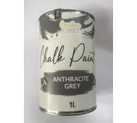 Chalk Paint anthracite Grey Wall Furniture Shabby Chic Vintage Chalky 1ltr