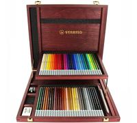 Chalk-Pastel Pencil - STABILO CarbOthello - Wooden Box of 60 - Assorted Colours