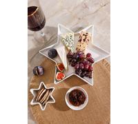 Chalk Star Porcelain Serving Platter, White, 30cm Mikasa White One Size