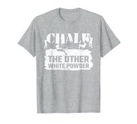 Chalk The Other White Powder Climber T-Shirt, Men, Heather Grey, X-Large