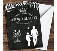 Chalk Top of The Pops Personalised Father's Day Card | Fathers Day Card | Fathers Day Card Dad Stepdad Grandad