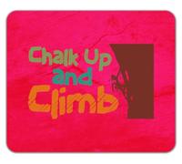 Chalk Up and Climb Rock Climbing Mouse Mat Pad 24cm x 19cm