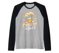 Chalk Up and Send It Rock Climbing Bouldering Climber Raglan Baseball Tee