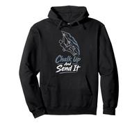 Chalk Up And Send It Rock Climbing Pullover Hoodie