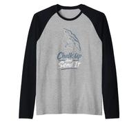 Chalk Up and Send It Rock Climbing Raglan Baseball Tee