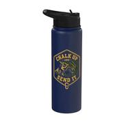 Chalk Up and Send It Rock Climbing Stainless Steel Insulated Water Bottle