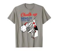 Chalk Up Send It Climbing Gear Fun Design T-Shirt