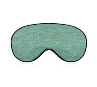 Chalk Zag Zig Pattern Eye Sleep Mask,Super Soft Eye Masks with Adjustable Strap,Ultimate Sleeping Aid,Blindfold,Relax & Relieve Your Fatigue,Puffy Eyes