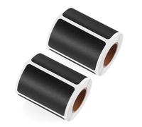 Chalkboard Label Stickers for Classroom Organization | 240 Labels Across 2 Rolls, Writable Wipe-Clean Writing Area, Changing Messages for Offices and Hotel Rooms