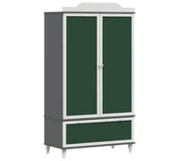 Chalkboard Wardrobe with Drawer with Door ROROS Engineered Wood Modern vidaXL