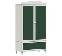 Chalkboard Wardrobe with Drawer with Shelf Engineered wood Functional vidaXL