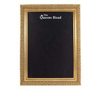 Chalkboards UK Chalkboard/Blackboard, Wood, Gold Effect, 40 x 52 cm