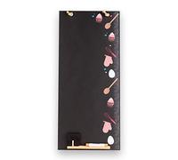 Chalkboards UK CHB101 Bake It Tall Thin Chalkboard/Blackboard/Memo Kitchen Board with Rope, Tray and Chalk. Booths Design Range, Wood, Black, 60 x 26.5 x 1 cm