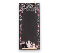 Chalkboards UK CHB137 Patisserie Tall Thin Chalkboard/Blackboard/Memo Kitchen Board with Rope, Tray and Chalk. Booths Design Range, Wood, Black, 60 x 26.5 x 1 cm