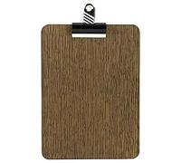 Chalkboards UK Clip Board, Wood,dark brown, 150 x 210 mm