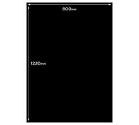 Chalkboards UK Double Sided, Wood, Black, 122.2 x 80.2 x 0.9 cm, WC630