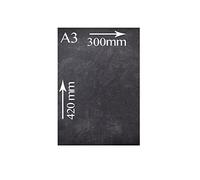 Chalkboards UK Double Sided, Wood, Black, 41.4 x 29.6 x 1.6 cm
