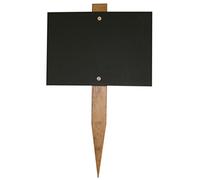 Chalkboards UK Mini Blackboard Garden Stake, Wood, Black, 150 x 105 mm