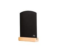 Chalkboards UK Mini Table Top Chalkboard, Wood, Black, A6, 10.5 x 16 cm
