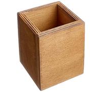 Chalkboards UK Table Top Cutlery Holder, Wood, Dark Oak, 8 x 8 x 10 cm