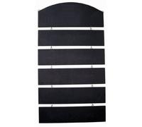 Chalkboards UK WC131 Chalkboard Header Board with 5 Hangers, Wood, Black, 20 x 42 x 5 cm