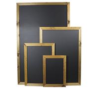 Chalkboards UK WC363 Standard Framed Blackboard, Wood, Black, A3, 480 x 360 mm