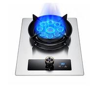 CHALKE Gas Stove 1 Burner, 4.5KW-9 Cavities Large Fire Timing Function Energy Saving Flameout Protection For Family Kitchen Camping Garden Catering (Size : LPG)