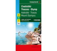 Chalkidiki - Thasos - Olympos, Road and Leisure Map: 1:150 000